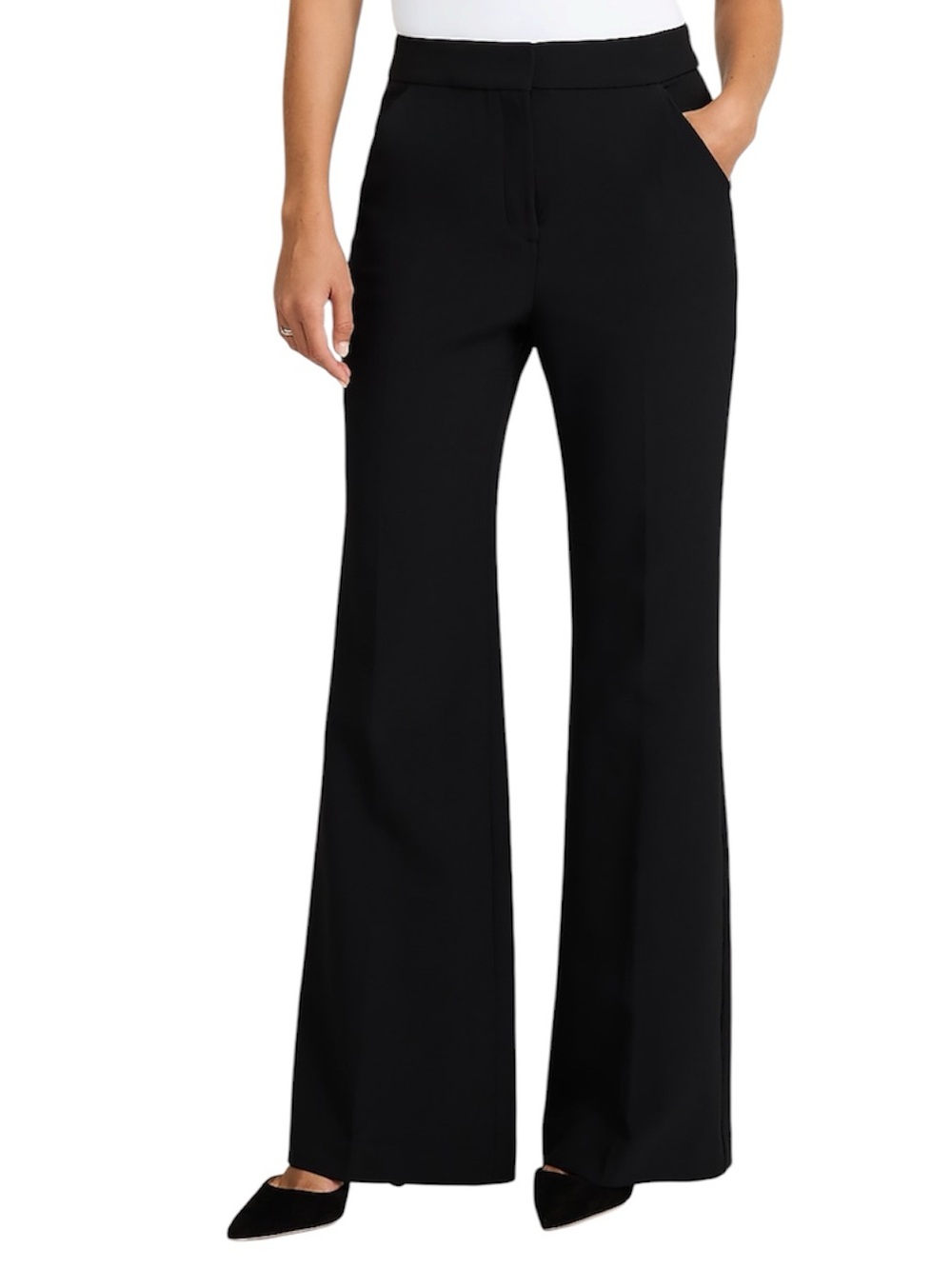 Express Editor Studio Stretch High Waisted Flare Trouser- Size 12